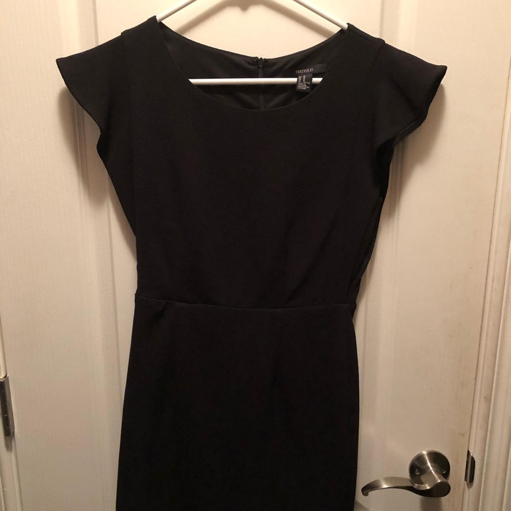 Black mini dress